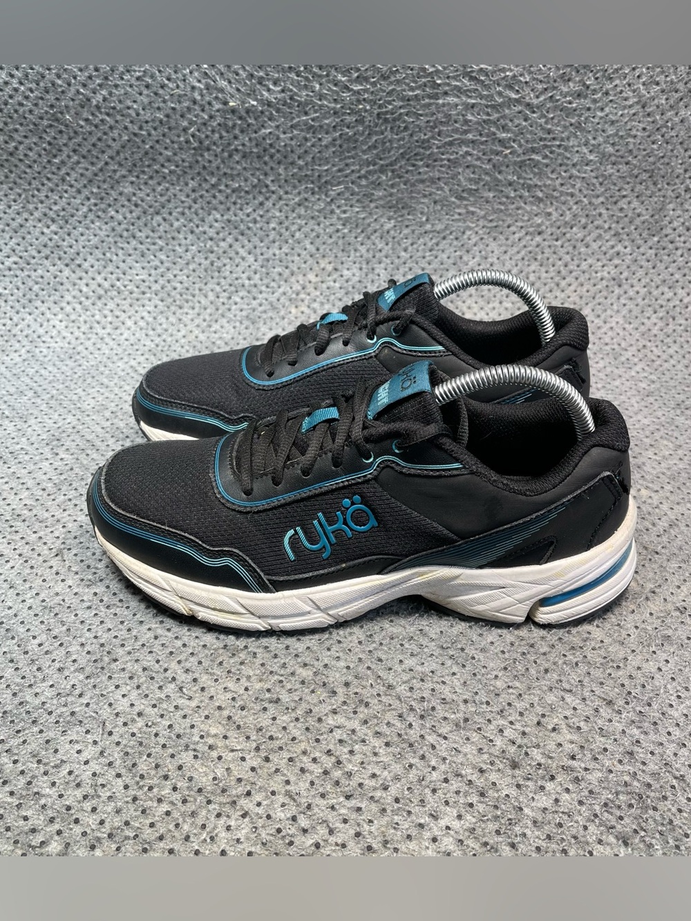 Ryka Insight Black Blue Running Shoes Size 8.5 Women’s